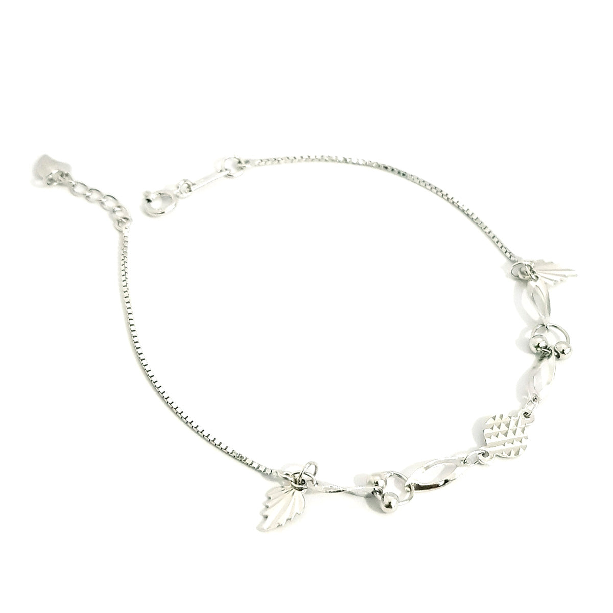 Real Sterling Leaf Design Silver 925 | Silver | 18K Gold Jewelry