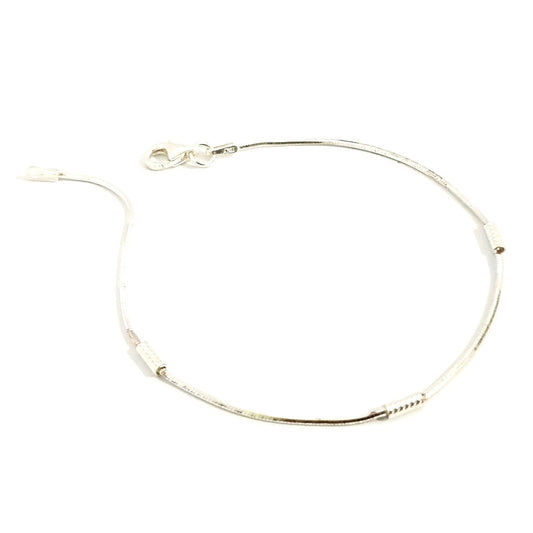 Real 925 Sterling Silver Simple Bracelet