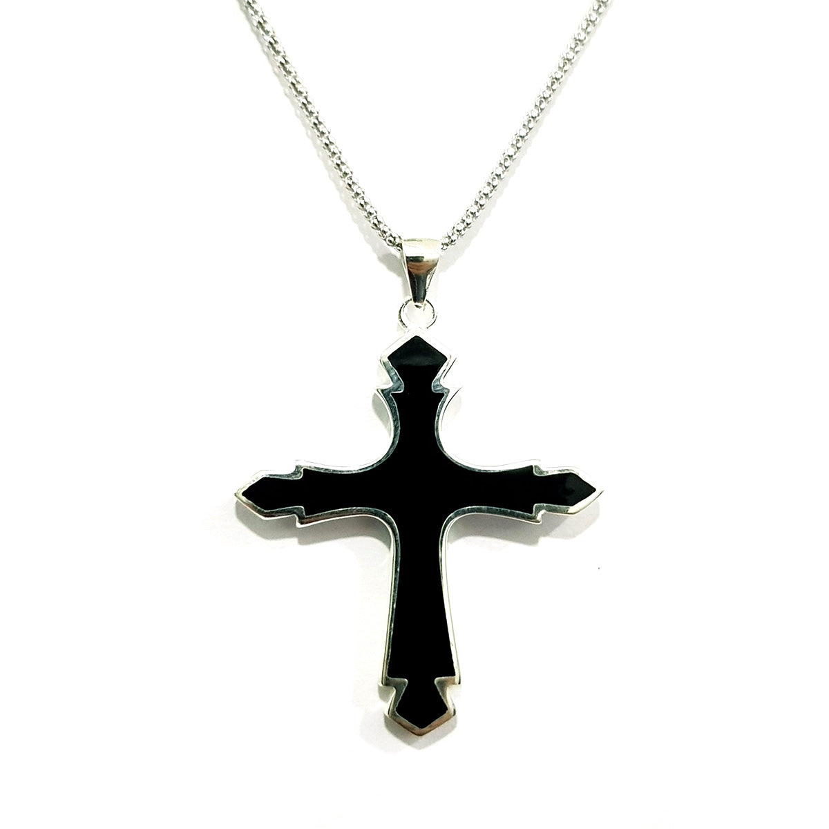 Real 925 Sterling Silver Cross Necklace | Silver | 18K Gold Jewelry
