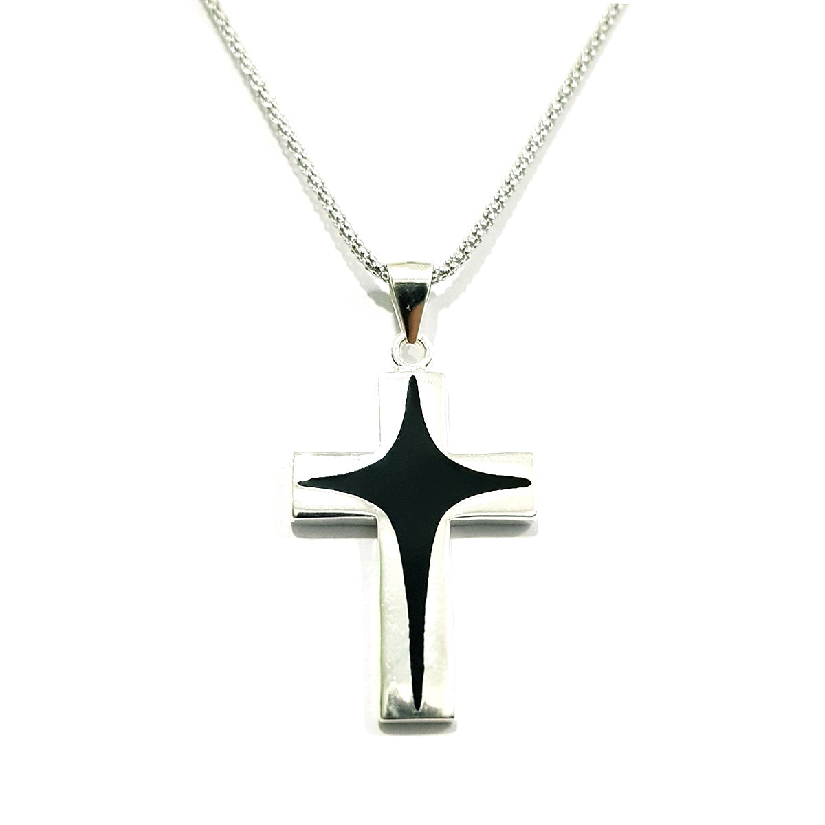 Real 925 Sterling Silver Cross Necklace