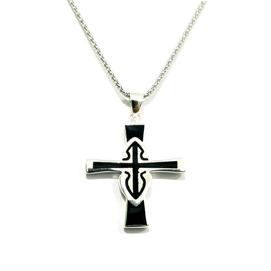 Real 925 Sterling Silver Cross Necklace | Silver | 18K Gold Jewelry