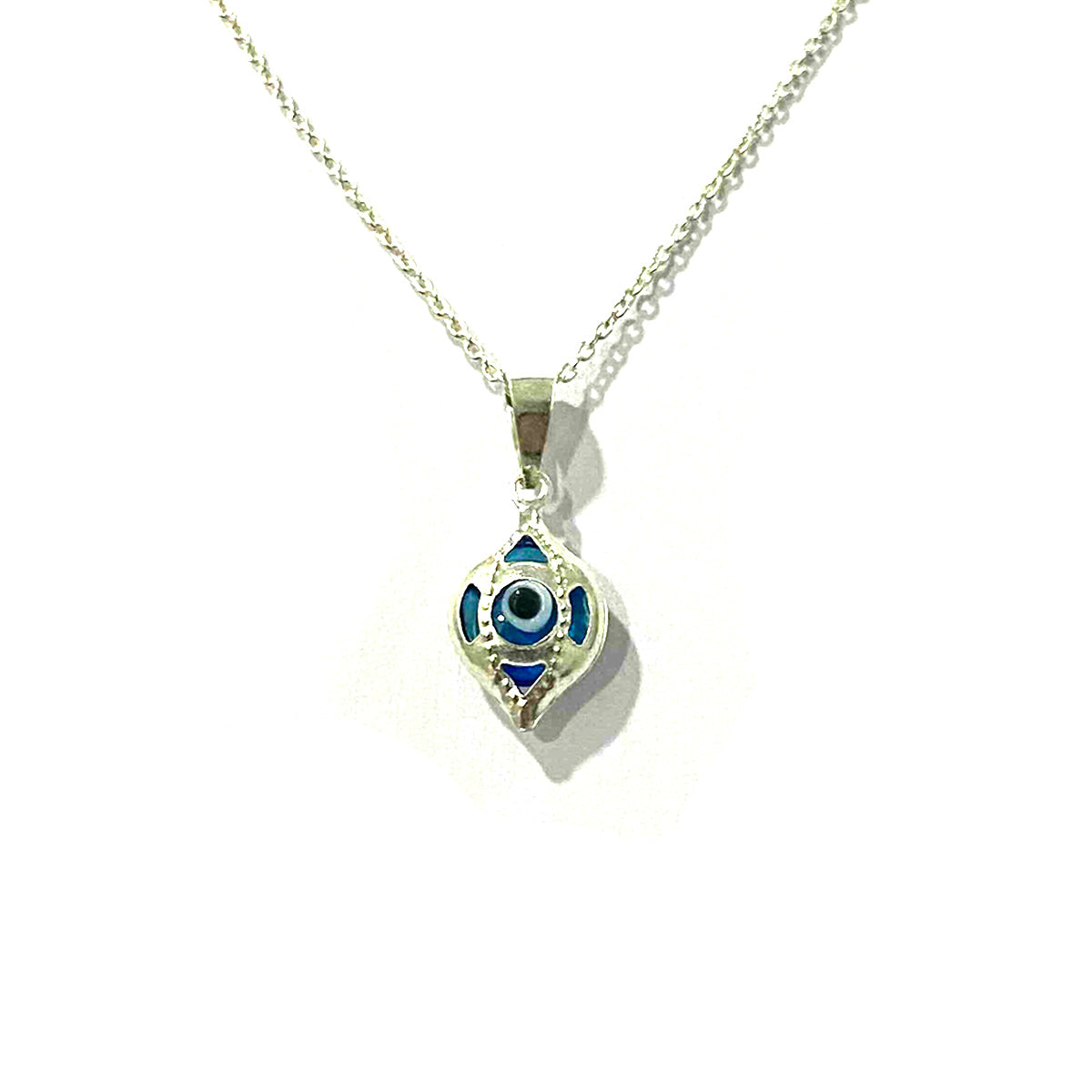 Real 925 Sterling Silver Eye Necklace | Silver | 18K Gold Jewelry