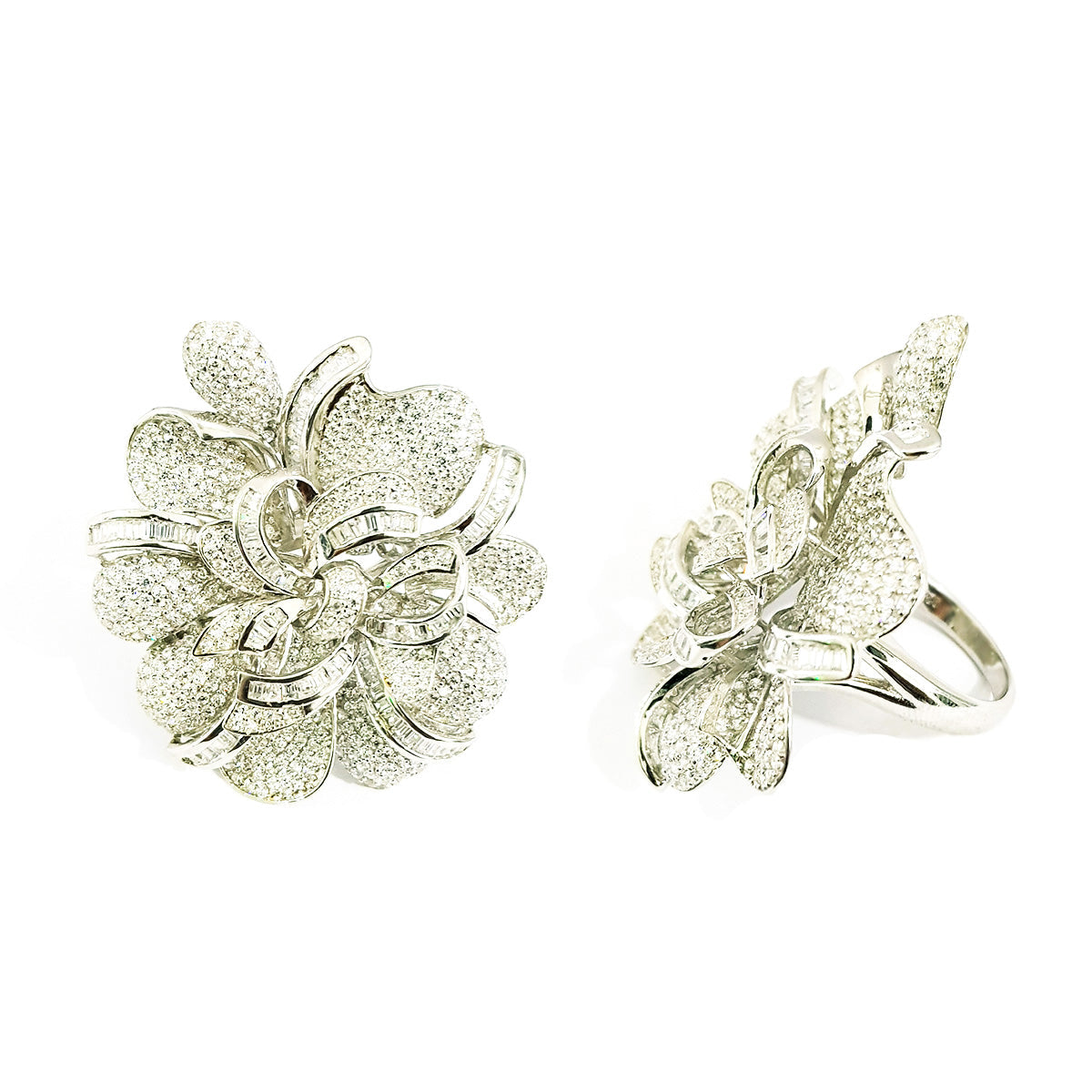 Real Silver Crystal Ring | Silver | 18K Gold Jewelry