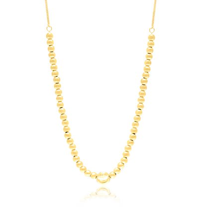 18K Pure Gold Multi Seed Necklace