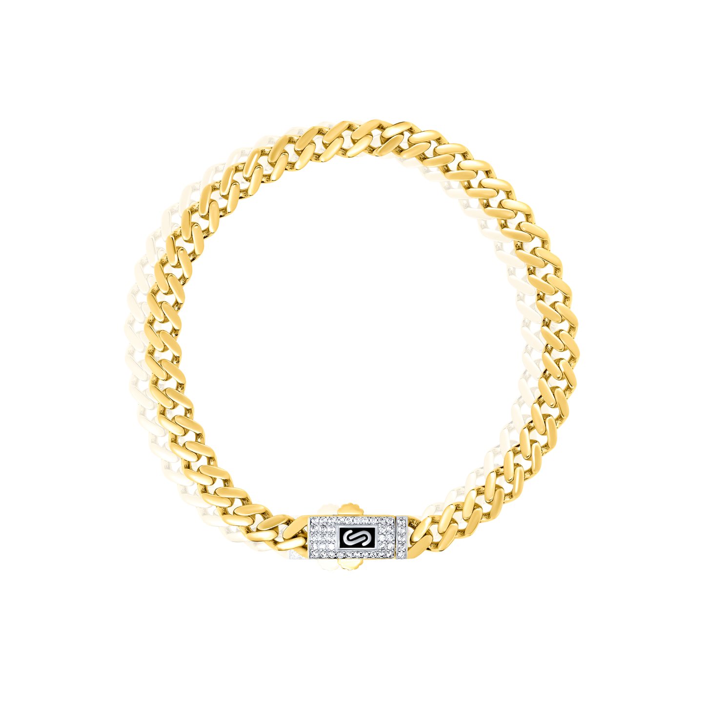 18K Pure Gold Elegant Linked Bracelet