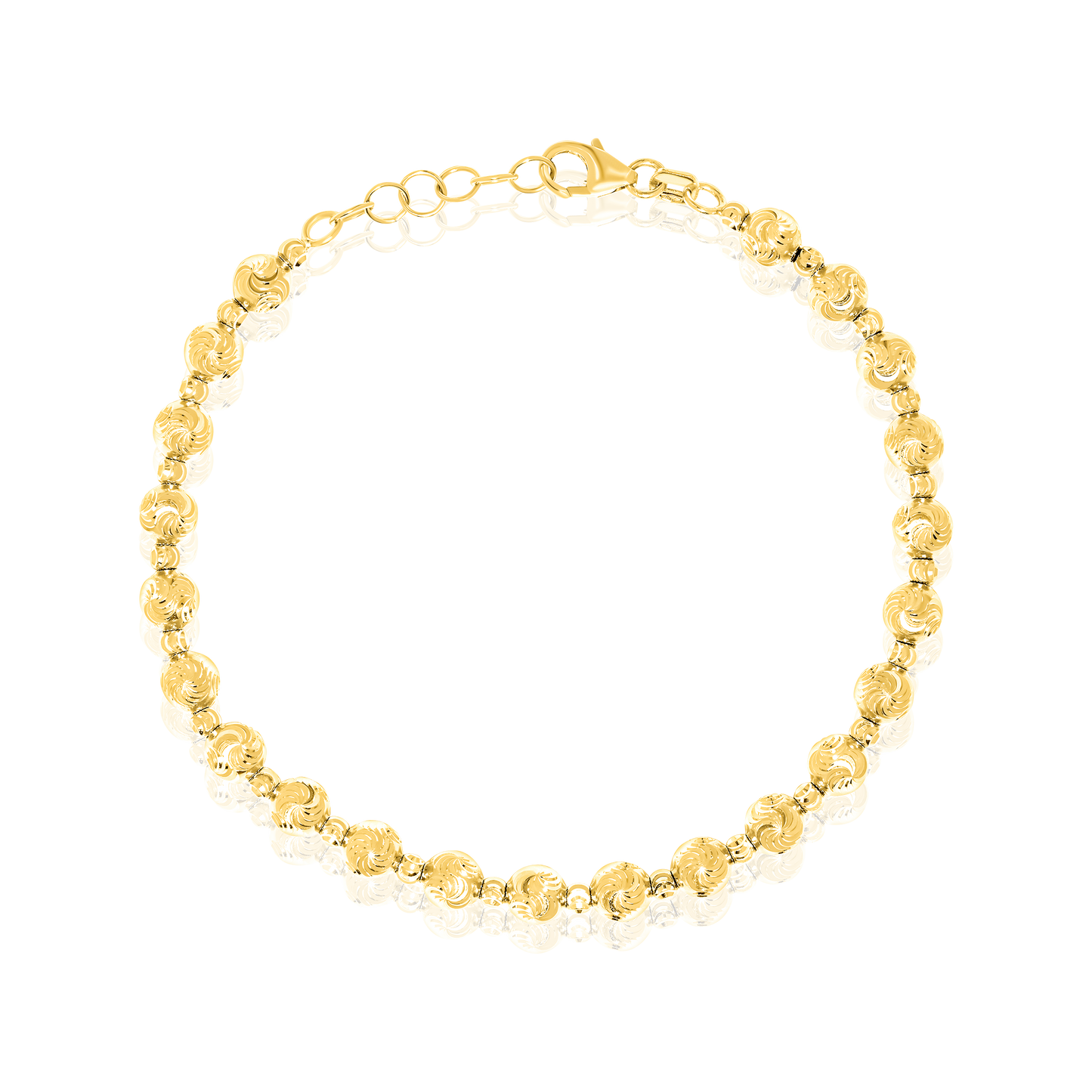 18K Pure Gold Seed Bracelet