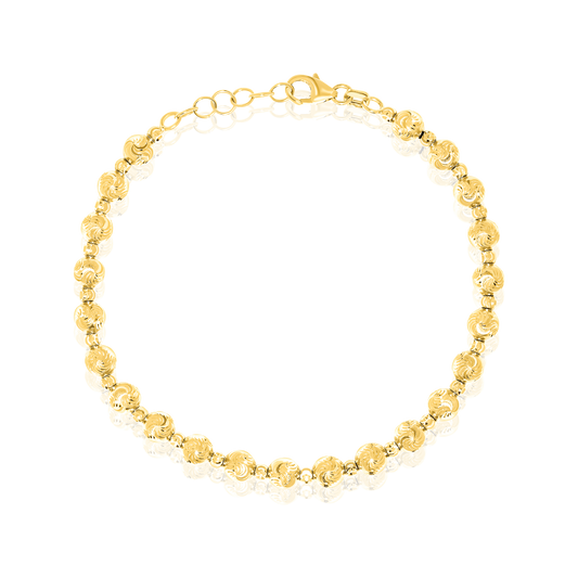18K Pure Gold Seed Bracelet