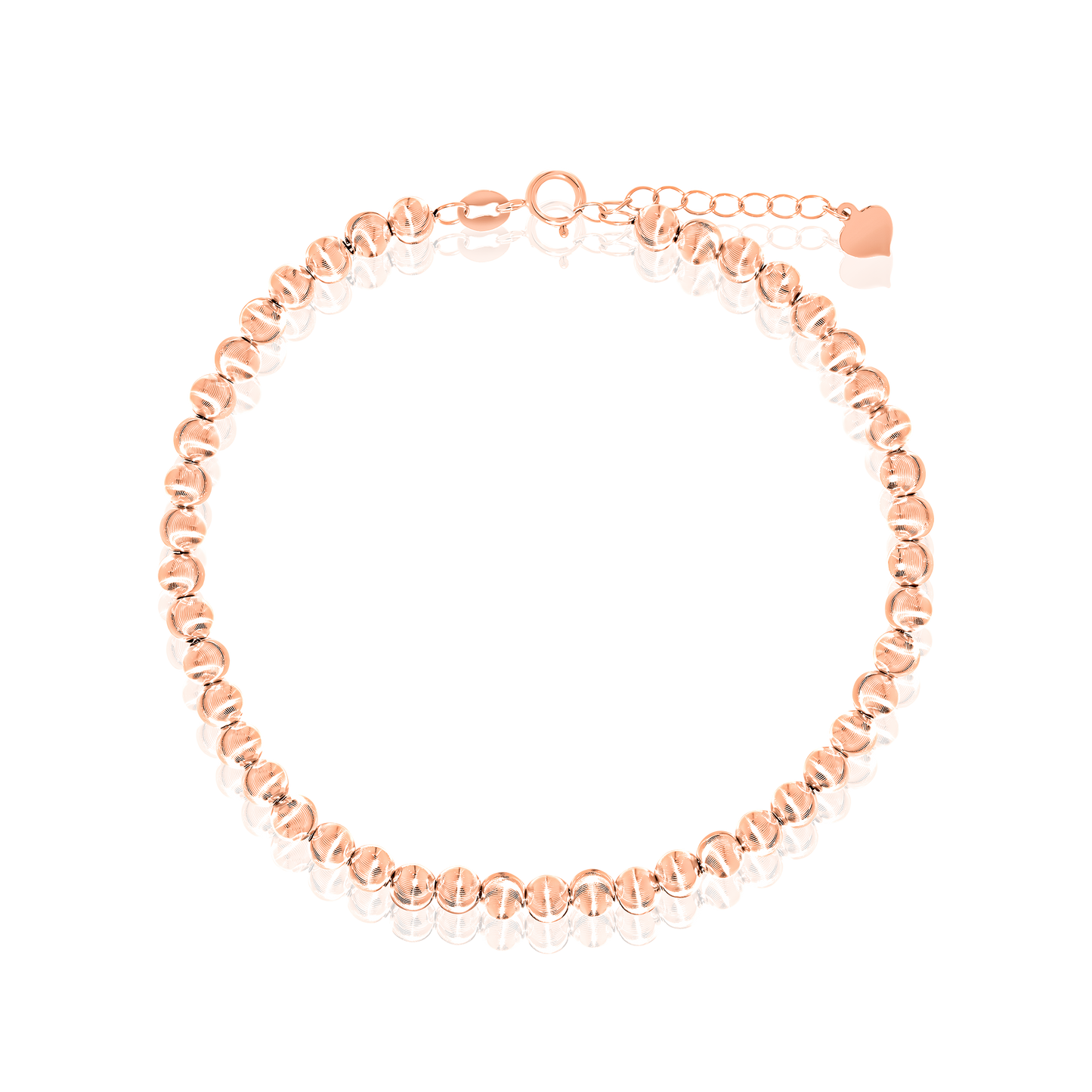 18K Pure Rose Gold Seed Bracelet