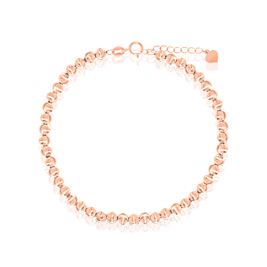 18K Pure Rose Gold Seed Bracelet