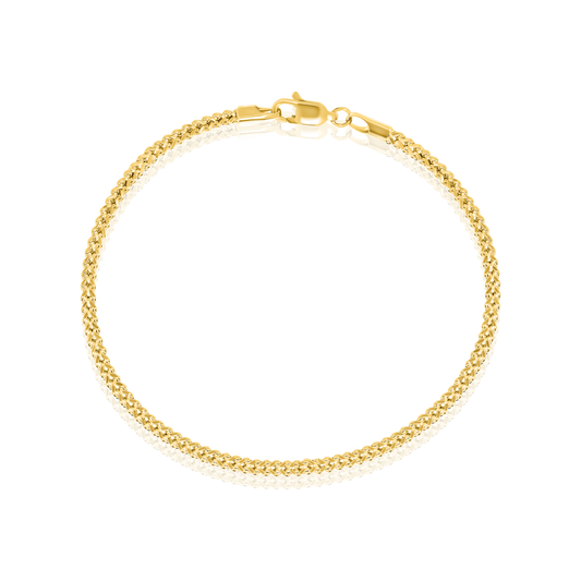 18K Pure Gold Curb Bracelet