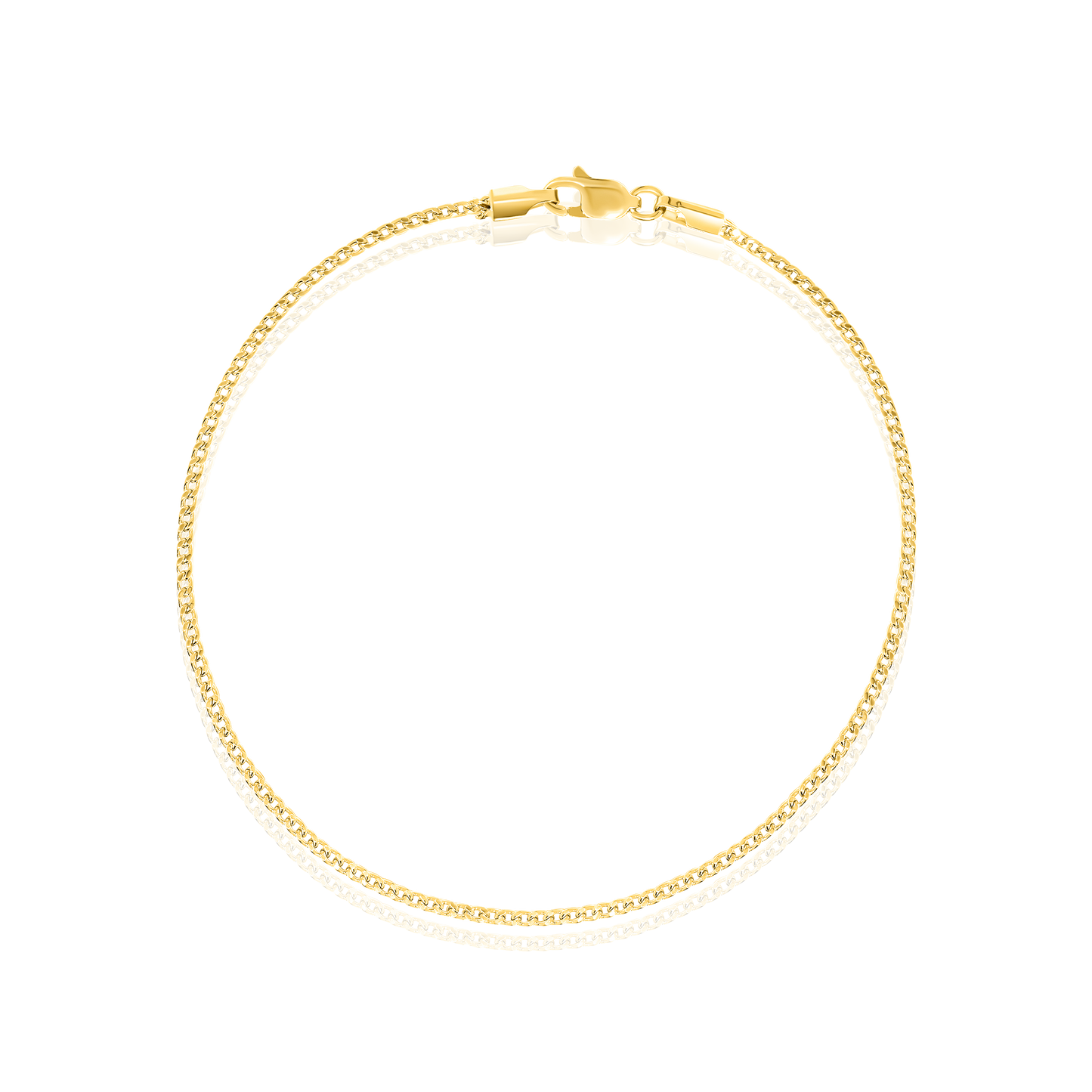 18K Pure Gold Fine Linked Bracelet