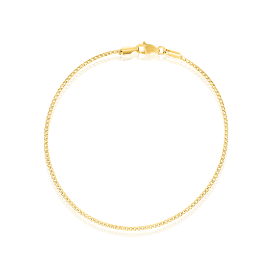 18K Pure Gold Fine Linked Bracelet