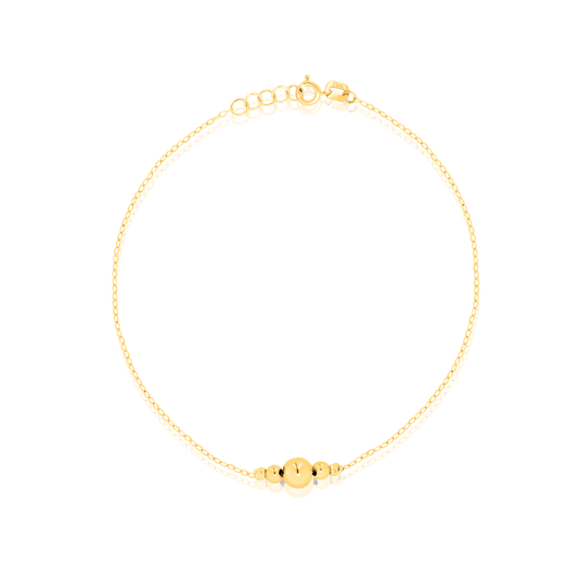 18K Pure Gold Seed Bracelet