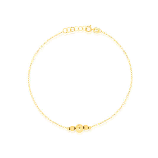 18K Pure Gold Seed Bracelet