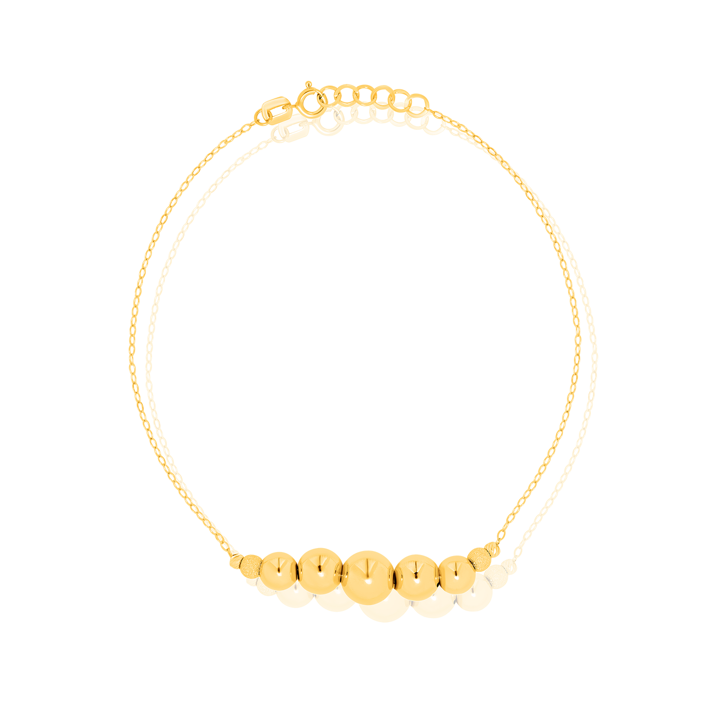 18K Pure Gold Seed Bracelet