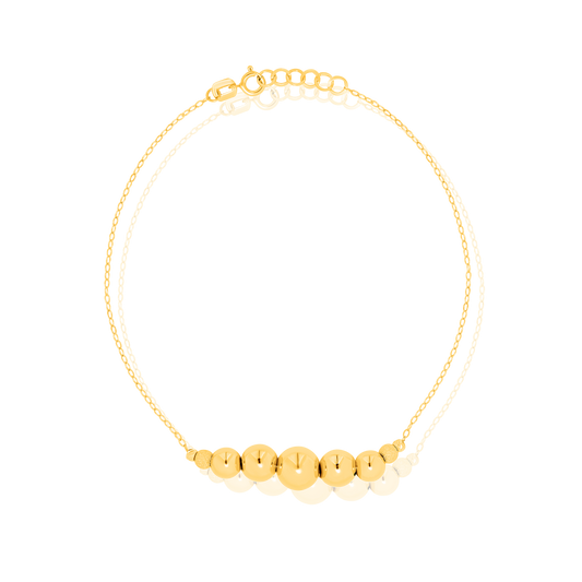 18K Pure Gold Seed Bracelet