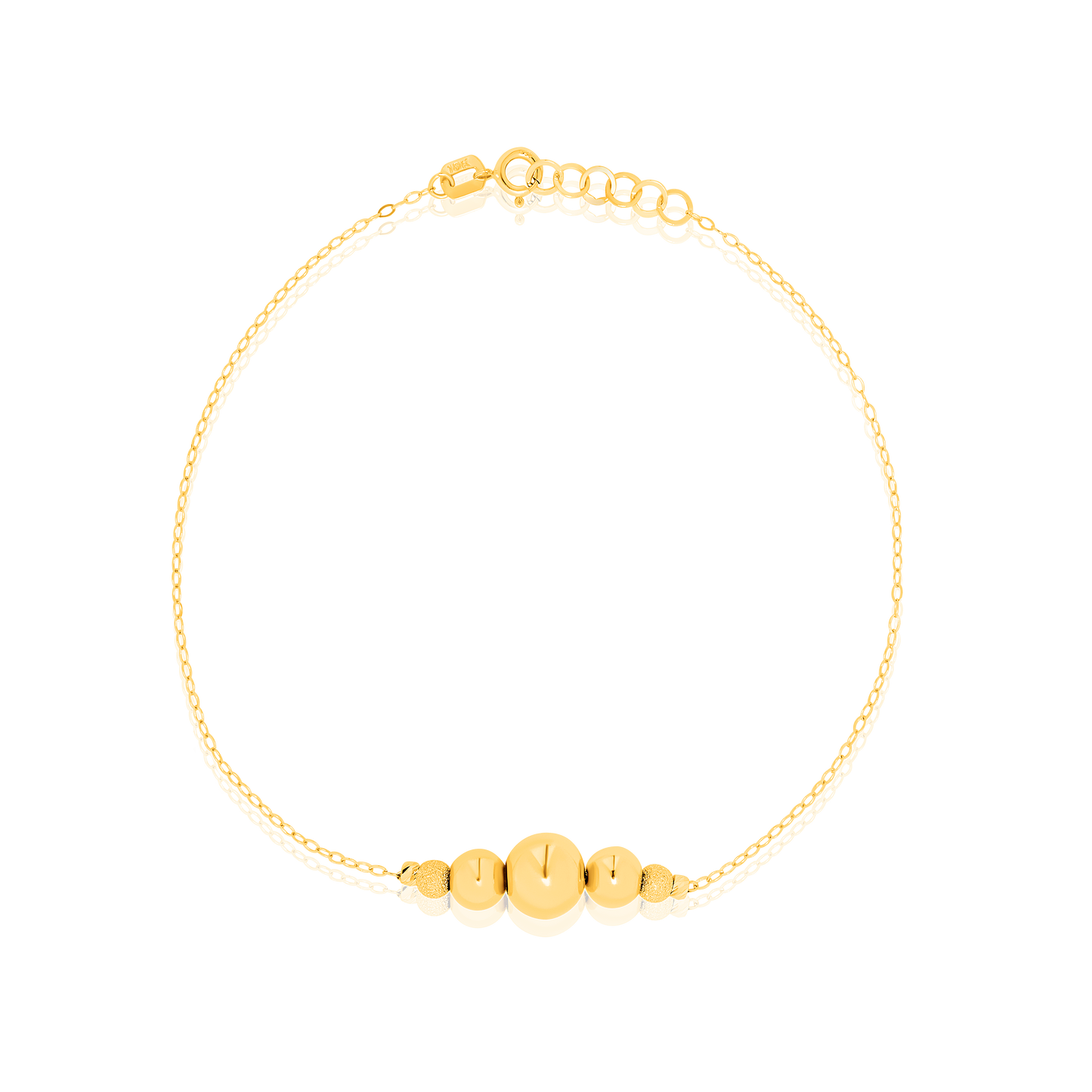 18K Pure Gold Seed Bracelet
