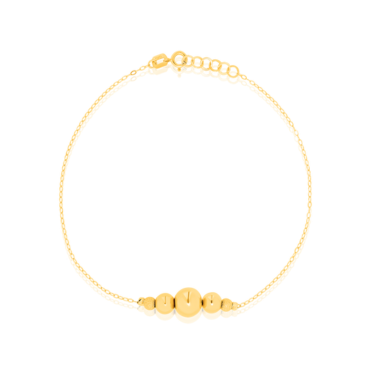 18K Pure Gold Seed Bracelet