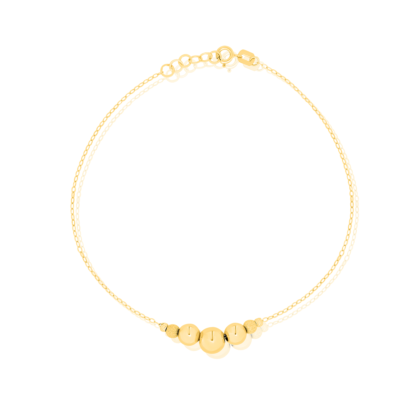18K Pure Gold Seed Bracelet