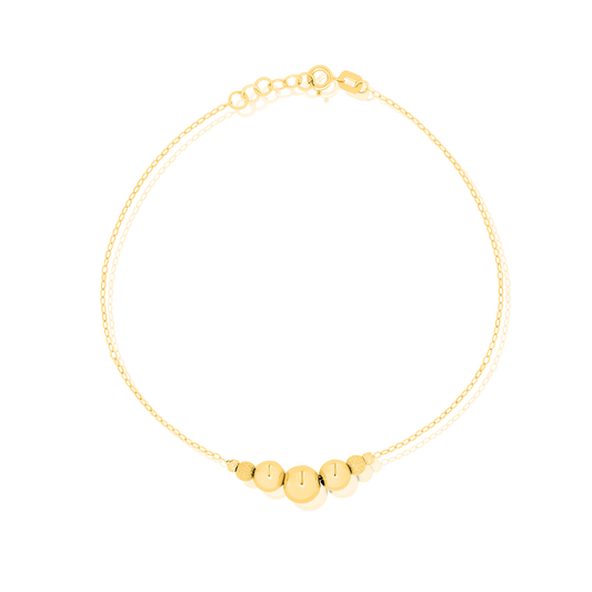 18K Pure Gold Seed Bracelet
