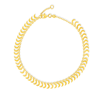 18K Pure Gold Anklet