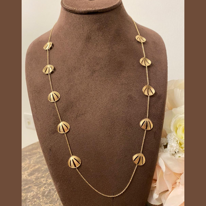 18K Pure Gold Elegant Design Necklace