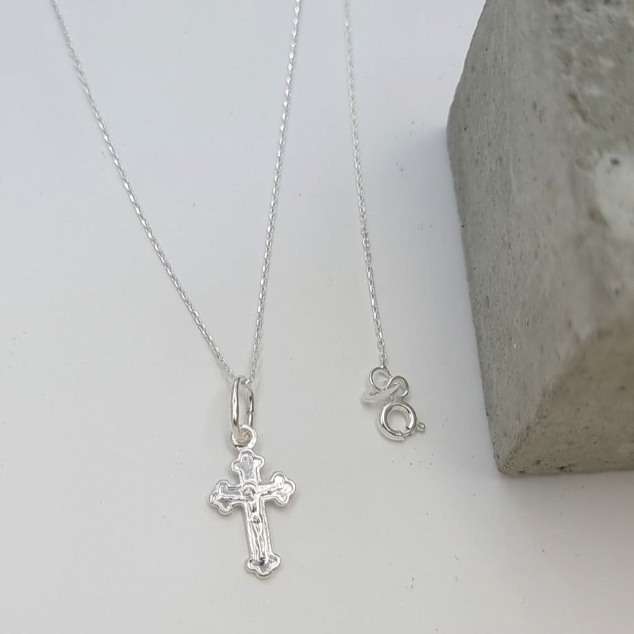 Real 925 Sterling Cross Necklace