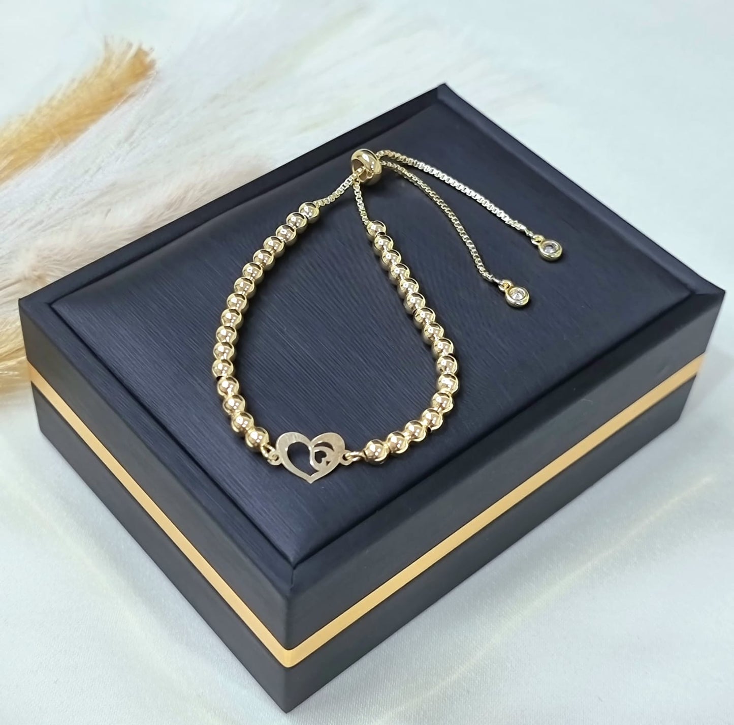 18K Pure Gold Multiple Design Seed Bracelets