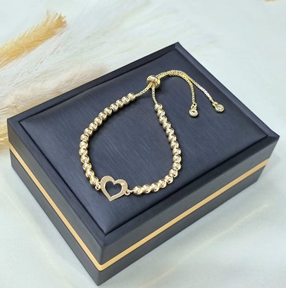 18K Pure Gold Multiple Design Seed Bracelets