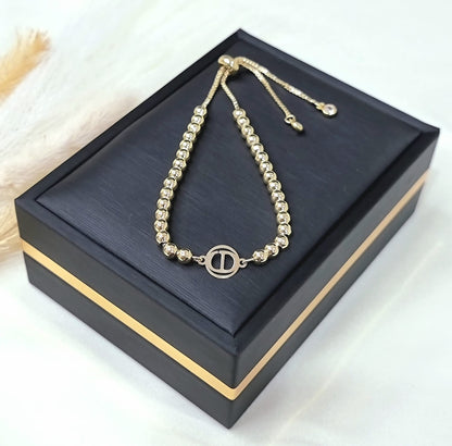 18K Pure Gold Multiple Design Seed Bracelets