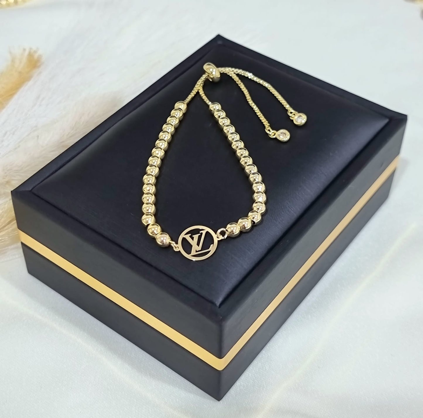 18K Pure Gold Multiple Design Seed Bracelets