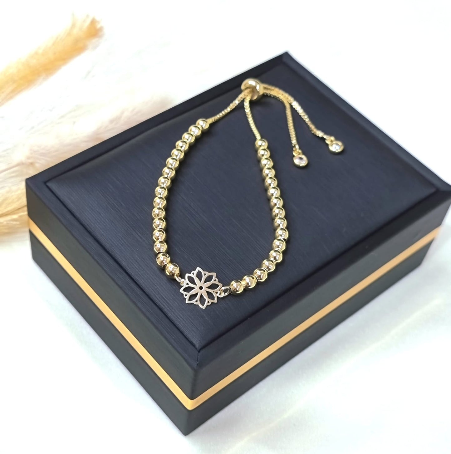 18K Pure Gold Multiple Design Seed Bracelets