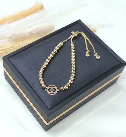 18K Pure Gold Multiple Design Seed Bracelets