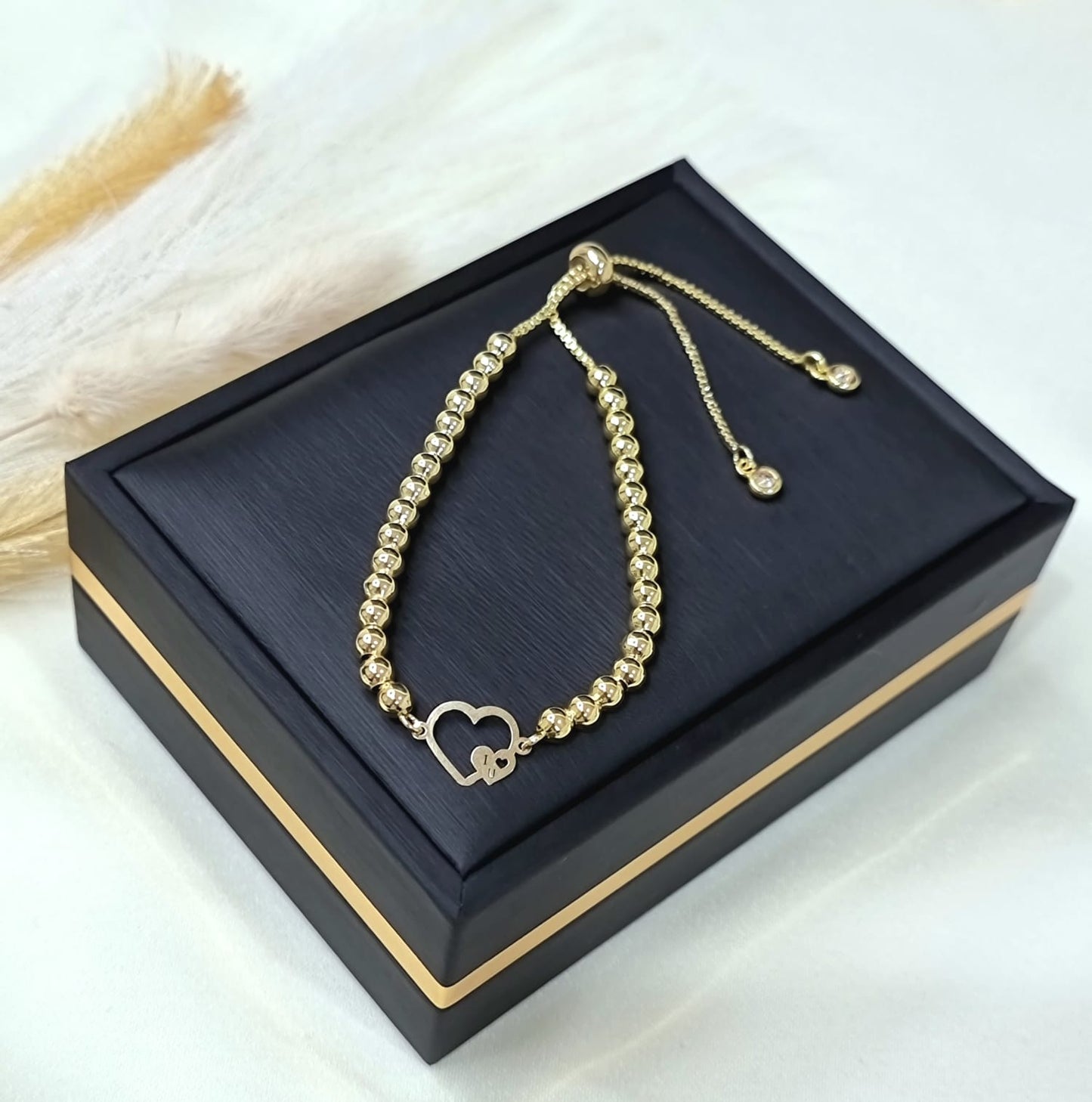 18K Pure Gold Multiple Design Seed Bracelets