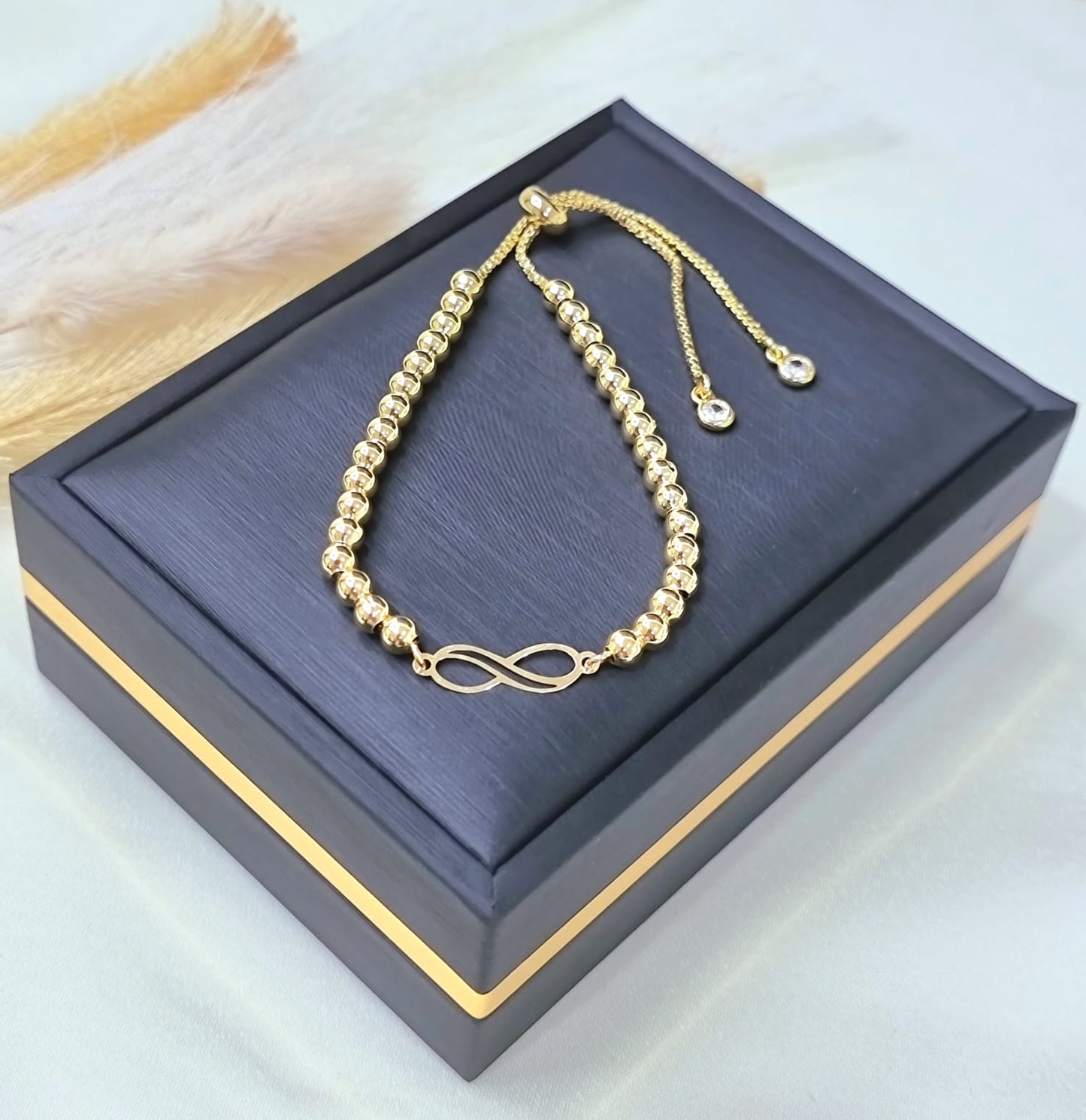 18K Pure Gold Multiple Design Seed Bracelets