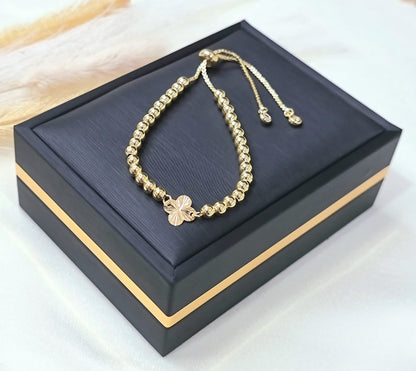 18K Pure Gold Multiple Design Seed Bracelets