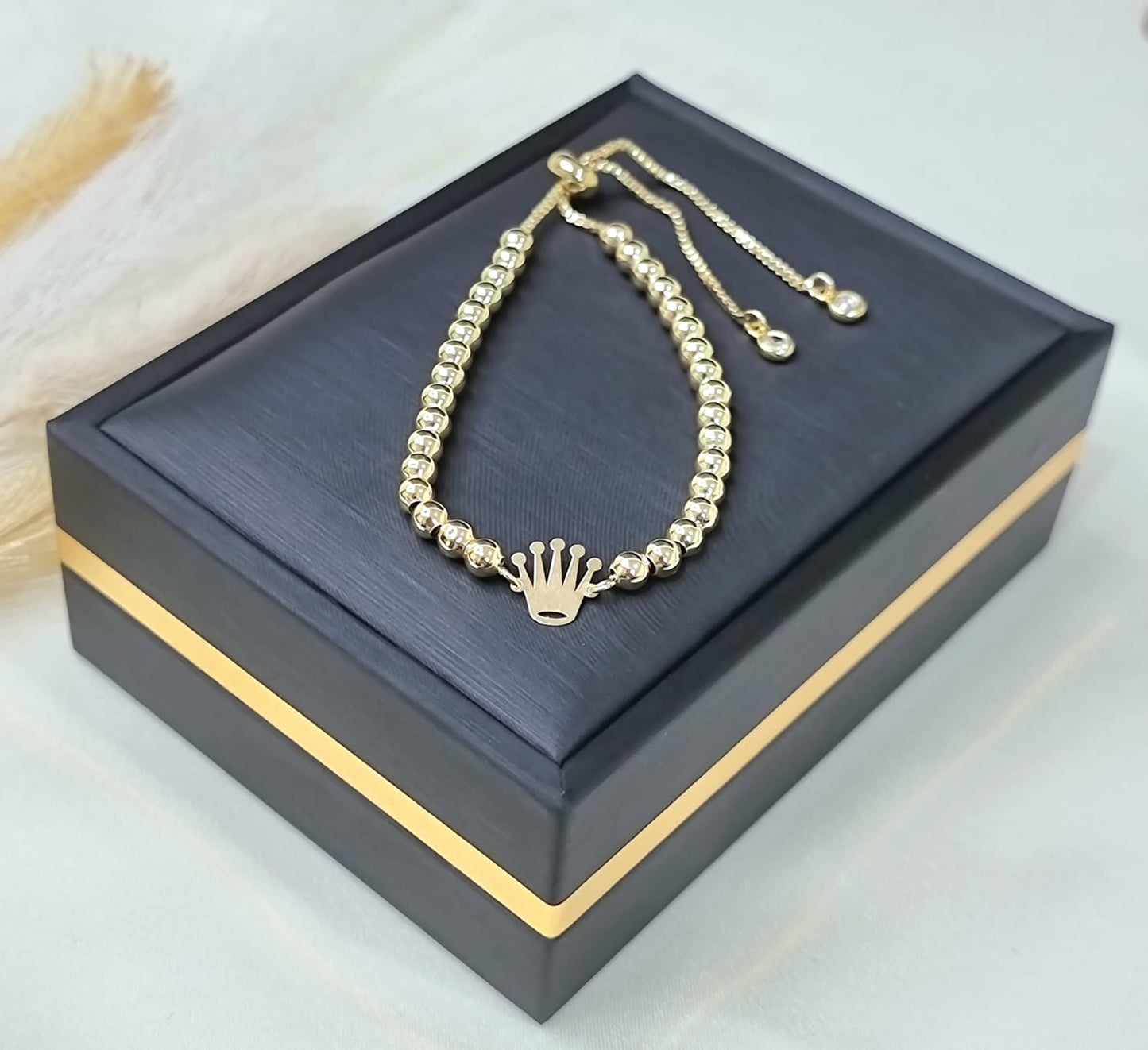 18K Pure Gold Multiple Design Seed Bracelets