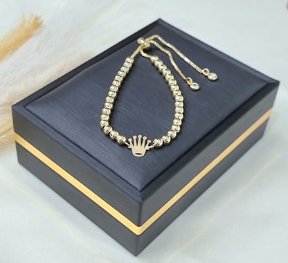 18K Pure Gold Multiple Design Seed Bracelets