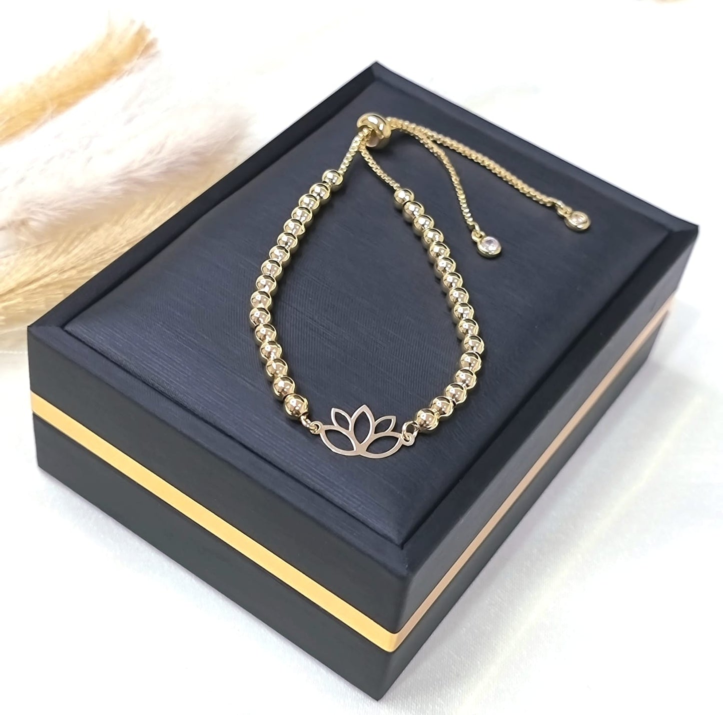 18K Pure Gold Multiple Design Seed Bracelets