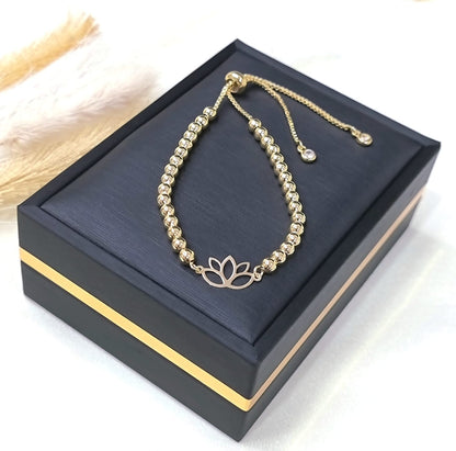 18K Pure Gold Multiple Design Seed Bracelets