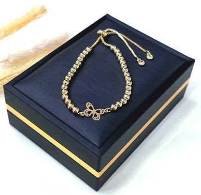 18K Pure Gold Multiple Design Seed Bracelets