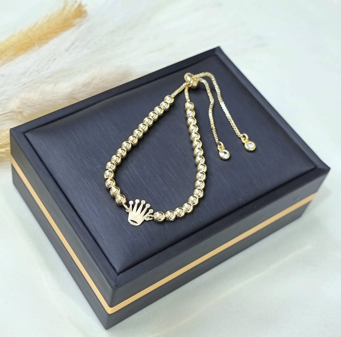 18K Pure Gold Multiple Design Seed Bracelets