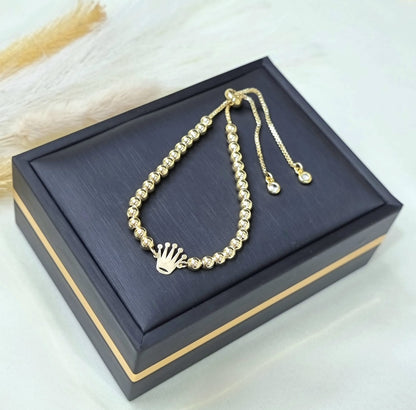 18K Pure Gold Multiple Design Seed Bracelets