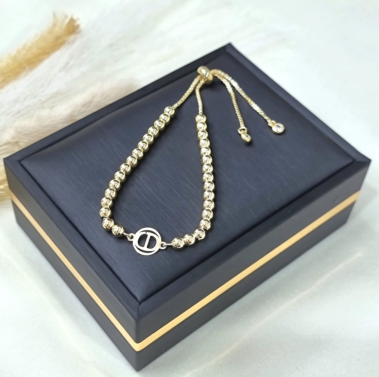 18K Pure Gold Multiple Design Seed Bracelets