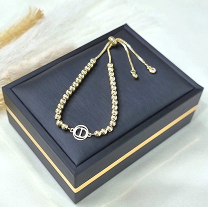 18K Pure Gold Multiple Design Seed Bracelets