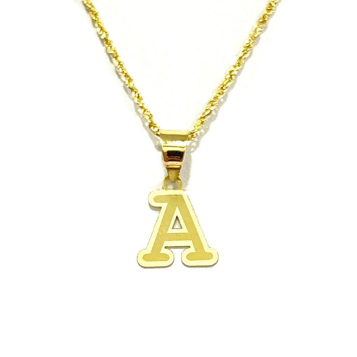 18K Pure Gold Letters Necklaces | Necklace | 18K Gold Jewelry