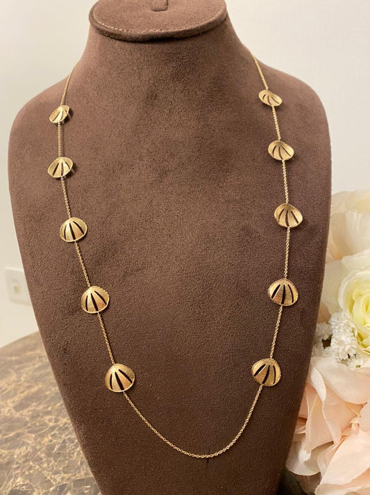 18K Pure Gold Elegant Design Necklace