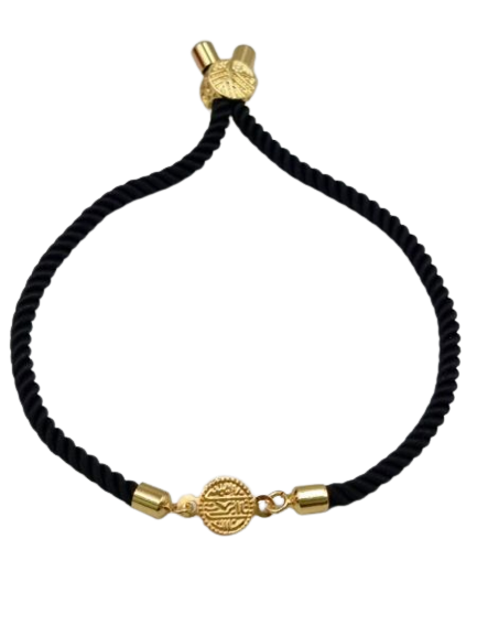 21K Pure Gold Adjustable Coin Bracelet