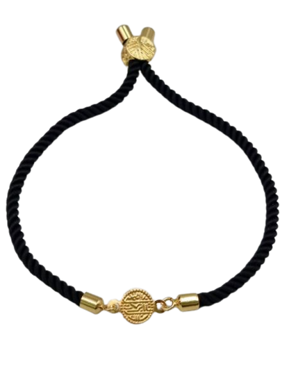 21K Pure Gold Adjustable Coin Bracelet