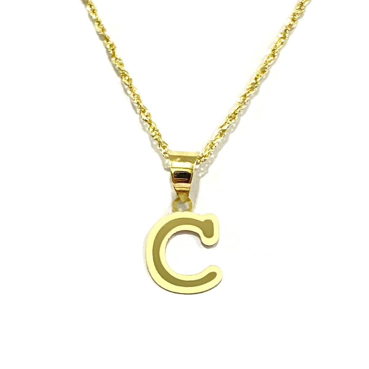 18K Pure Gold Letters Necklaces | Necklace | 18K Gold Jewelry